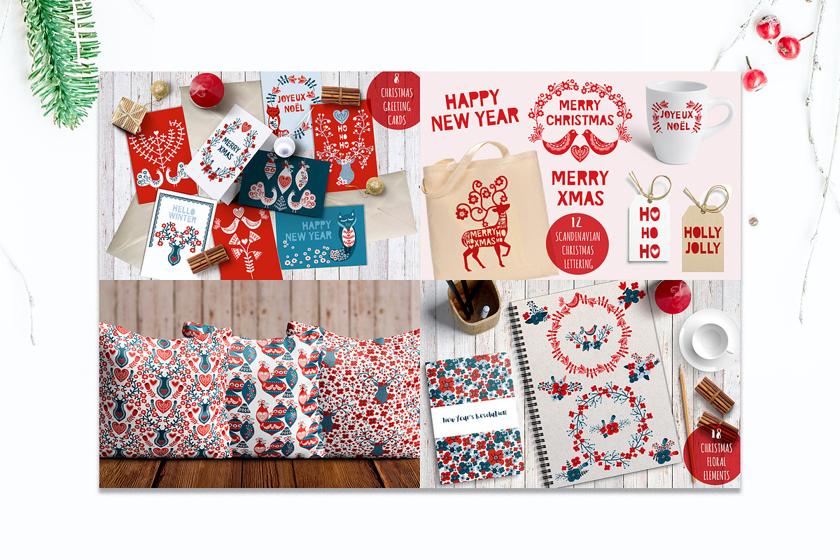Scandinavian Christmas Bundle, an Animal Illustration by Chus Moreno Studio (Photo 7 of 15)