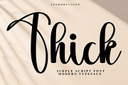 Thick, a Handwritten Font by InermediaSTUDIO (Thumbnail 1 of 7)