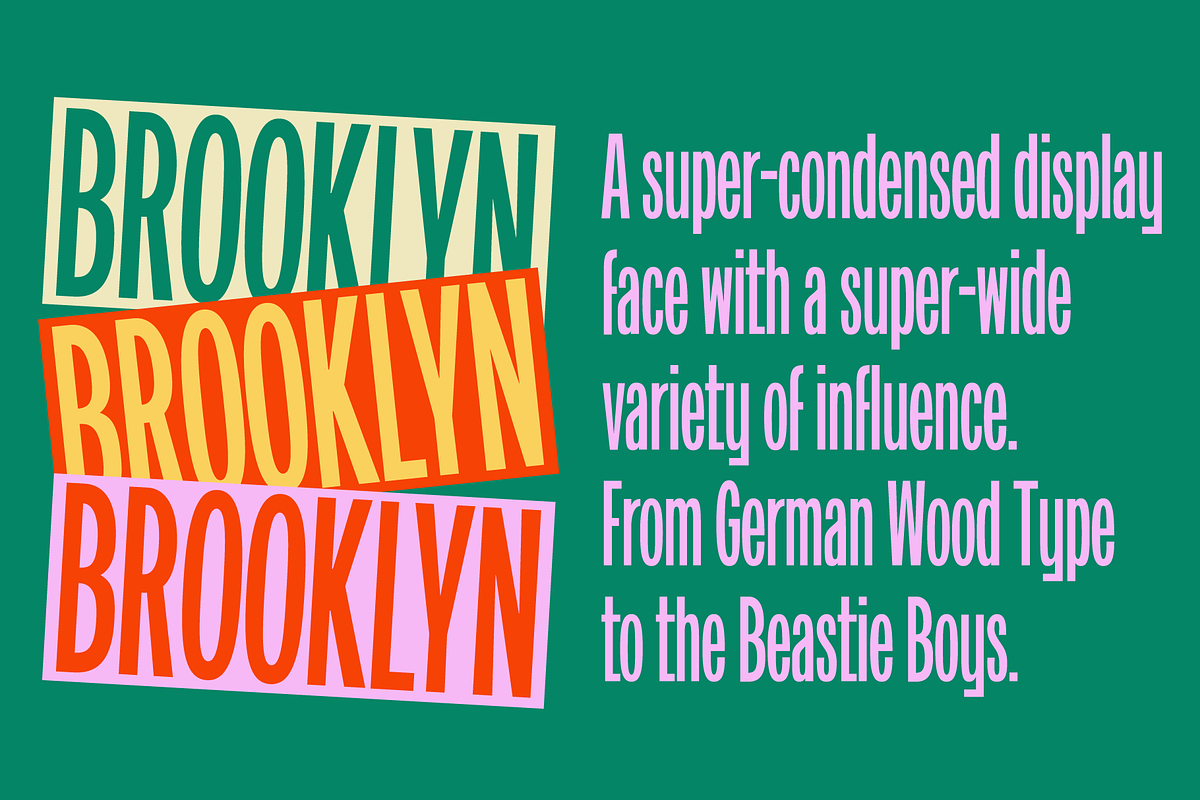 AL Brooklyn, a Sans Serif Font by Adam Lock (Photo 1 of 6)