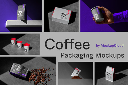 Origin – Coffee Packaging Mockups, a Cups & Container Mockup by Mockup Cloud