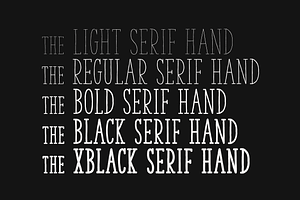 The Serif Hand Font Collection