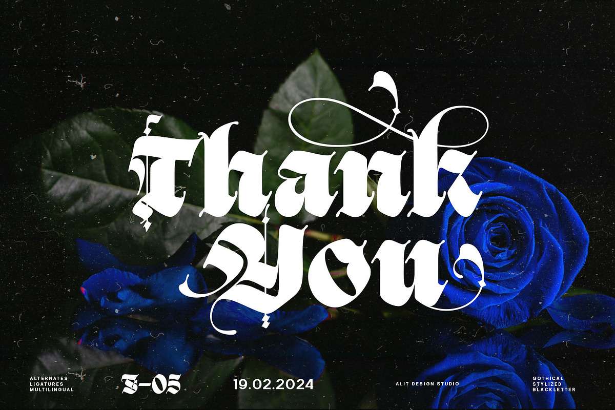 Black Great Typeface, a Blackletter Font by alit design (Photo 19 of 20)