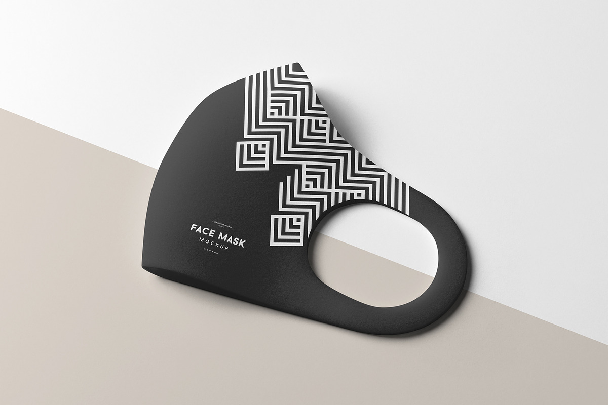 Face Mask Mock-up 3, a Mask Mockup by Yogurt86 (Photo 11 of 12)