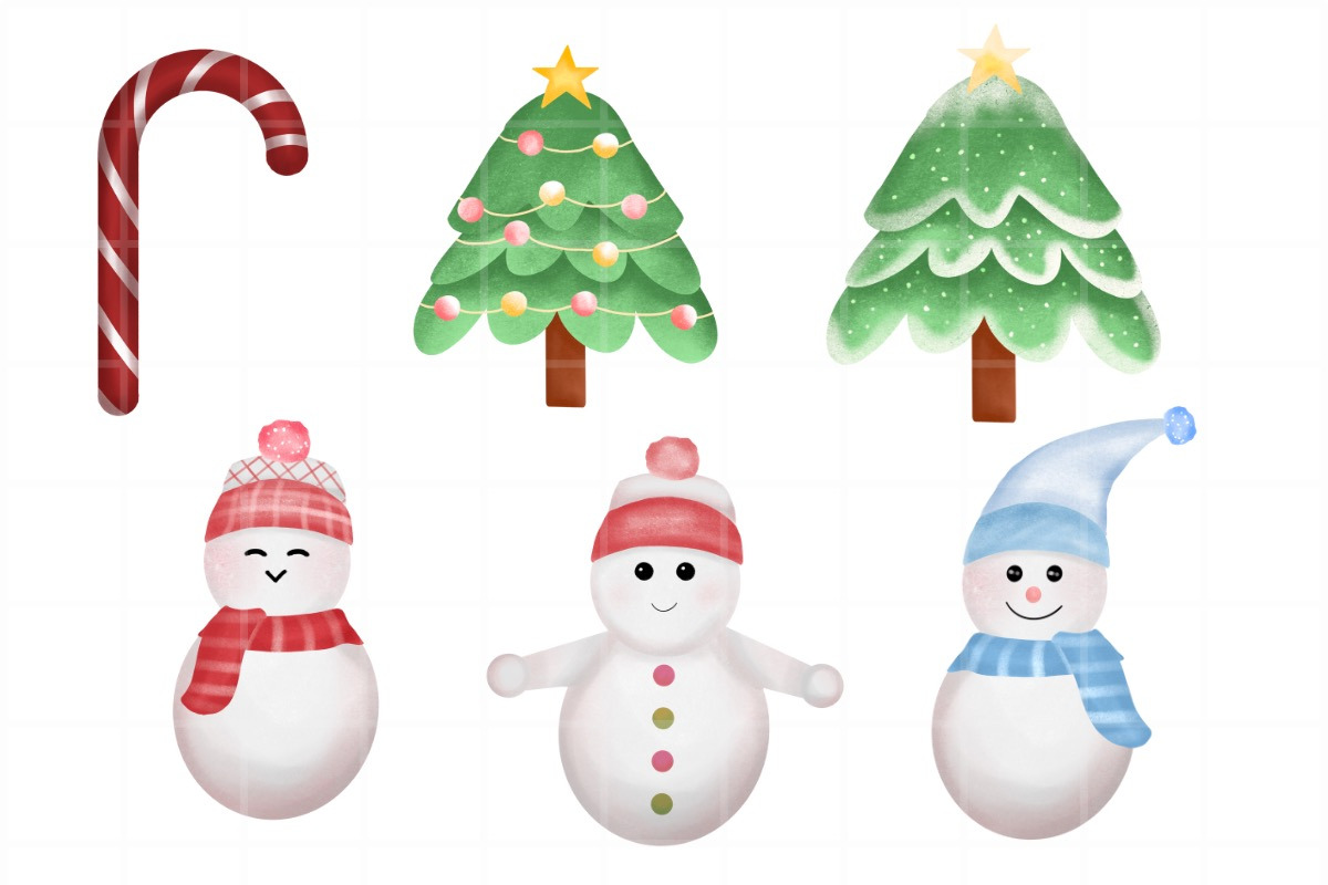 Christmas Clipart Illustration, a Seasonal Illustration by tchastudio (Photo 3 of 7)