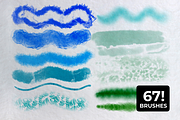 67! WATERCOLOR Procreate brushes, a Brush Add-On by Graphics Resources (Thumbnail 8 of 11)