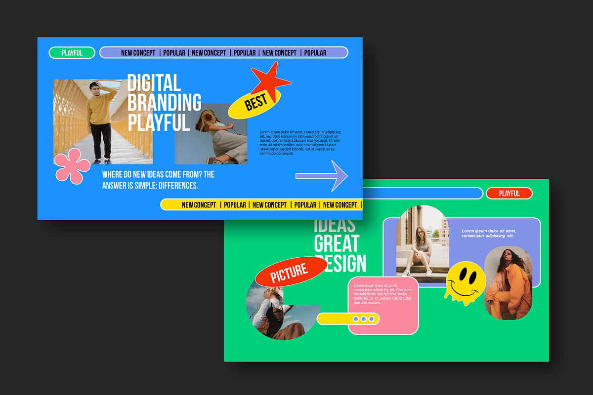 Dailyful Playful Keynote Template, a Presentation Template by Spesifikstd (Photo 3 of 12)