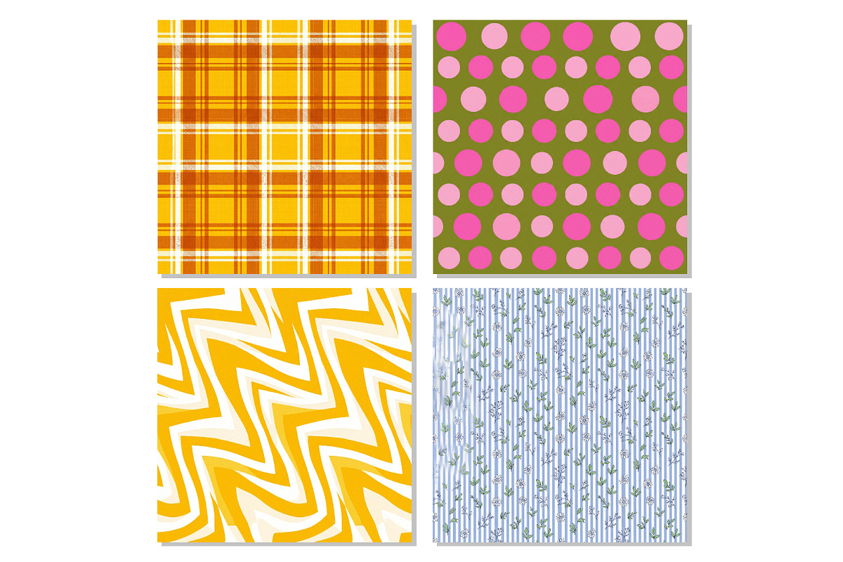 Retro Seamless Pattern Bundle, a Pattern Graphic by Dream Creation (Photo 6 of 6)