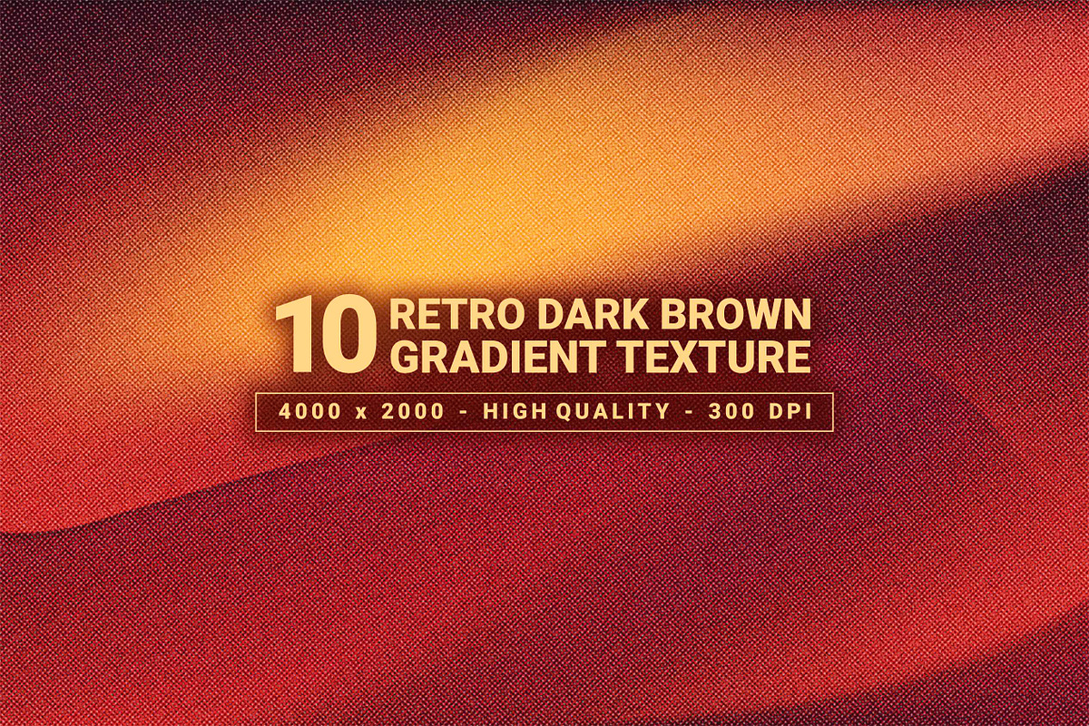 Retro Dark Brown Gradient Texture, a Background Graphic by Partikusi Design