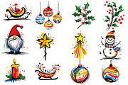 Scandinavian Christmas ClipArt, an Illustration by Designworld (Thumbnail 2 of 5)