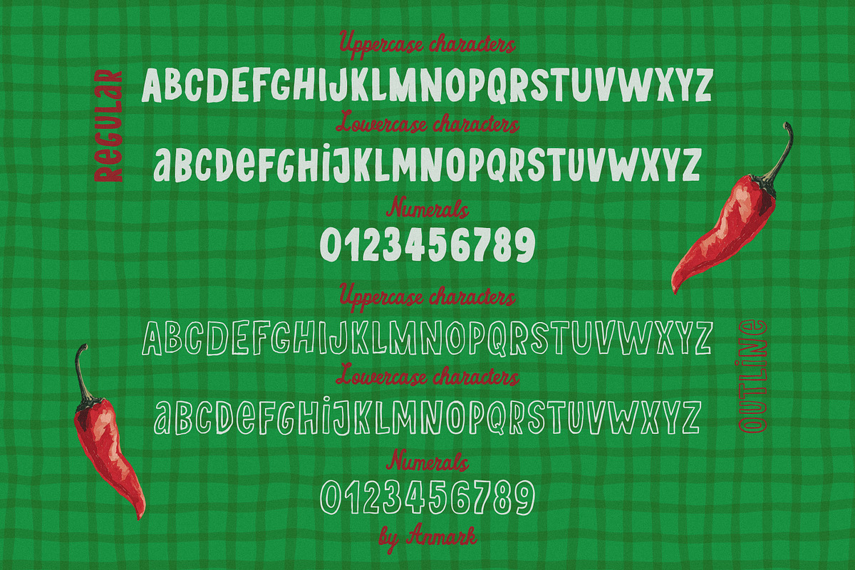 Jalapeno Spicy All Caps Font Duo, a Sans Serif Font by AnMark (Photo 5 of 11)