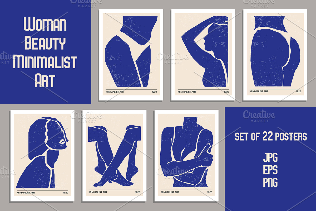 Abstract Female Figure Wall Art, a Background Graphic by C Design Studio (Photo 1 of 12)