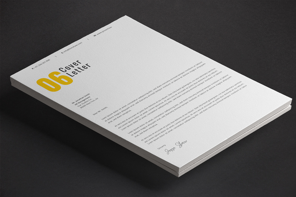 Jesse Resume Template, a Resume Template by Nina Shaw (Photo 5 of 10)