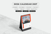 Desk Calendar 2027 Template, a Stationery Template by MstArtwork (Thumbnail 5 of 6)