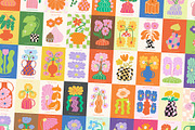 RETRO PRINTS FLOWER MARKET POSTERS, a Decorative Illustration by Ayya Studio (Thumbnail 3 of 12)