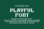 Batline Regular & Outline Serif Font, a Slab Serif Font by QR Design Studio (Thumbnail 2 of 8)