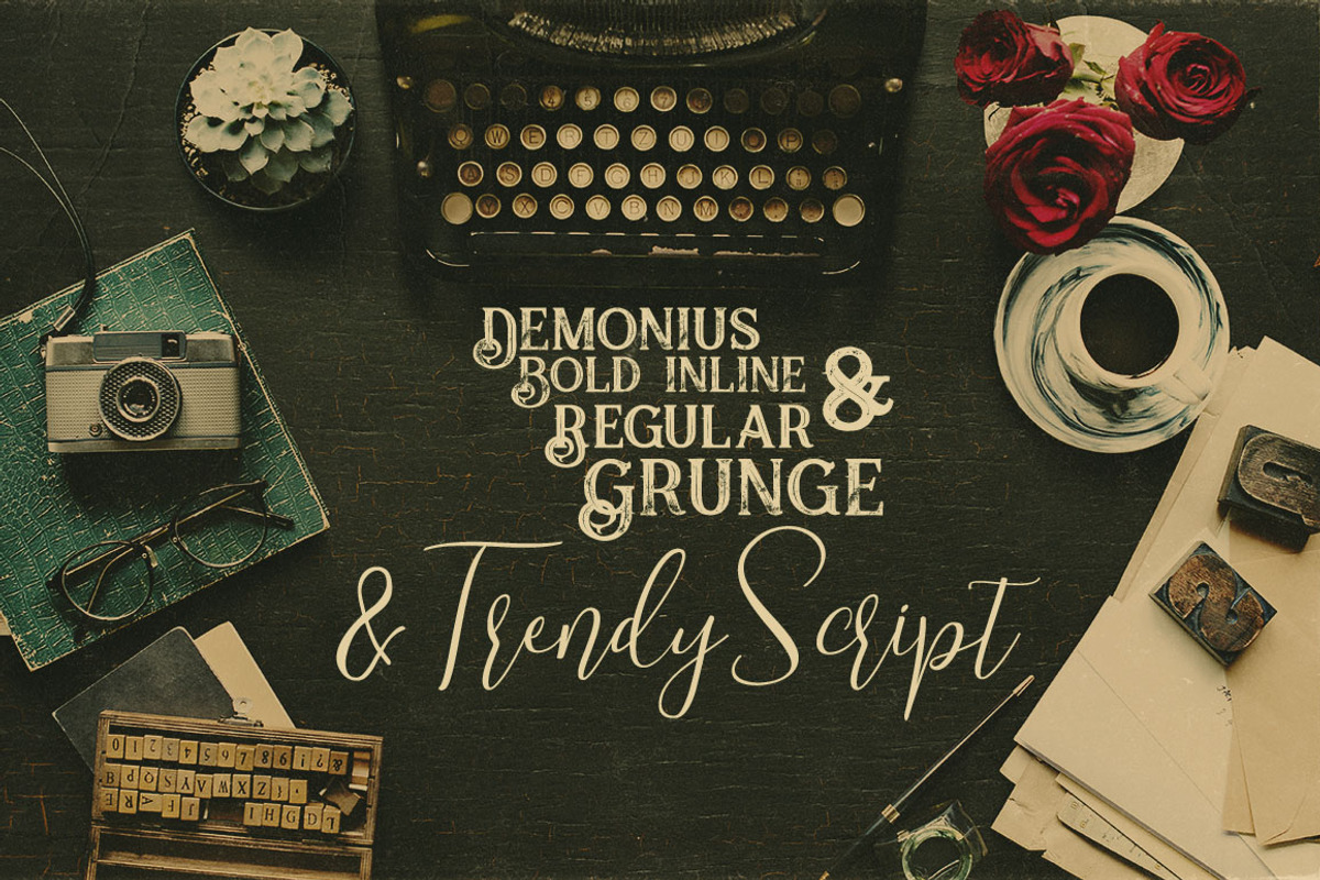 Trendy Script Font Duo preview 2
