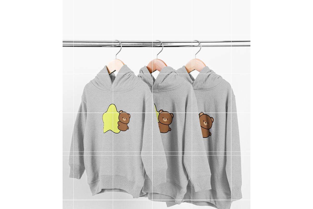 Cute Bear with Star SVG, an Illustration by TheHitShop (Photo 3 of 10)