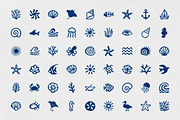 Sea Shapes — 54 Vector Elements, an Object Graphic by Design Squad (Thumbnail 3 of 5)