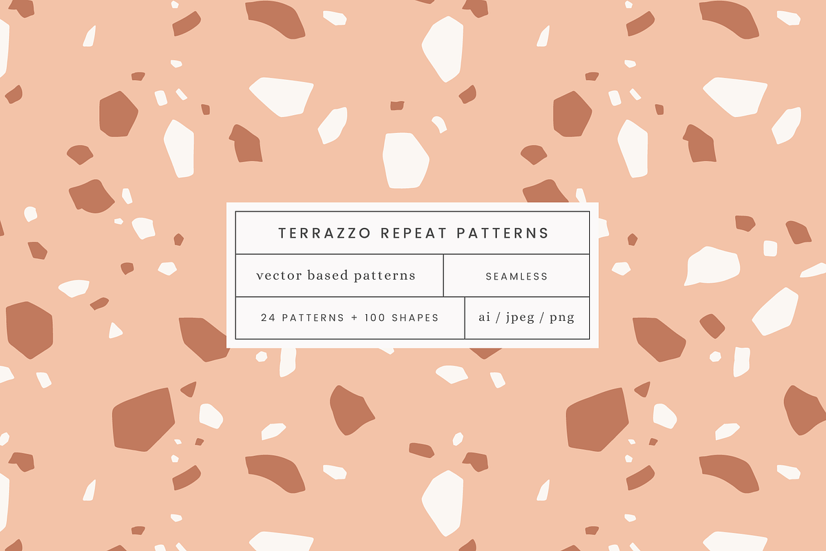 Terrazzo Seamless Patterns, a Pattern Graphic by Emma Webb Studio (Photo 1 of 9)