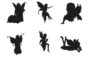 Fairy Silhouette Set 1 Procreate