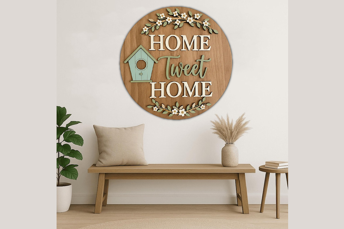 Spring Round Signs Laser Cut, a Texture Graphic by Libby Wishes (Photo 2 of 3)