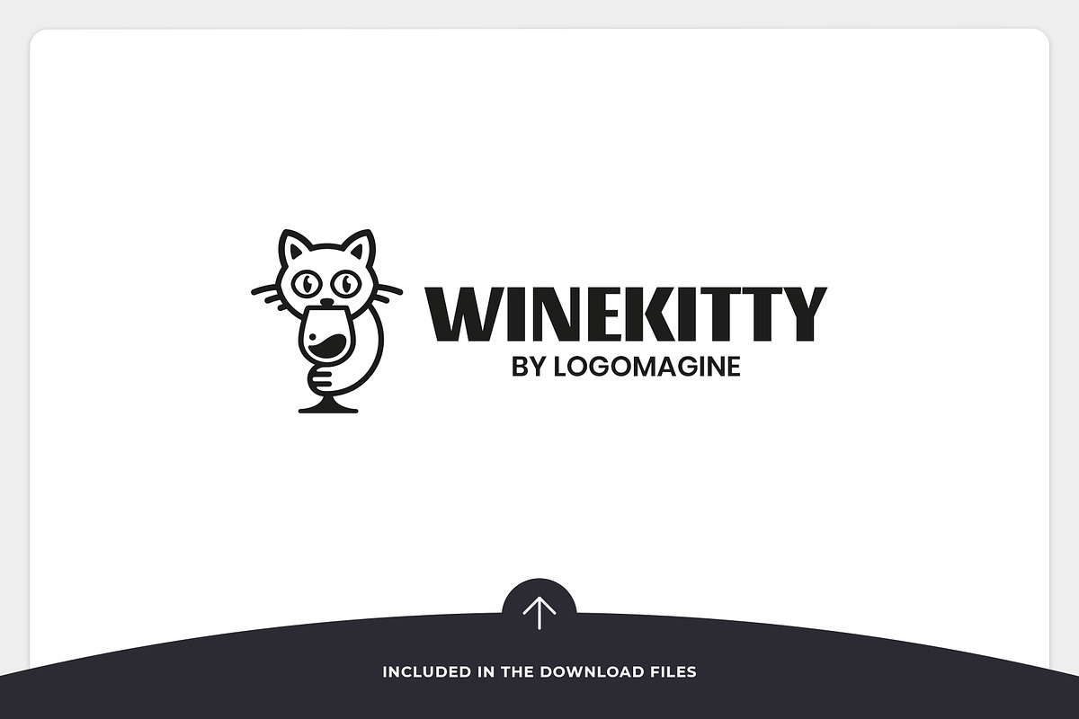Wine Kitty Logo Template, a Branding & Logo Template by LOGOMAGINE (Photo 16 of 16)