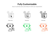 Animated Business Icon Set, an Outline Icon by Vectors Market (Thumbnail 3 of 8)