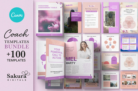 Life Coach Canva Templates Bundle