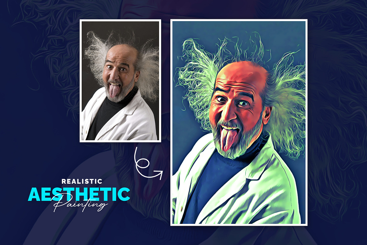 Realistic Asthetic Painting, an Action Add-On by U_Design (Photo 8 of 9)