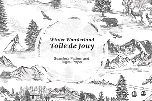 Winter Wonderland Toile Pattern