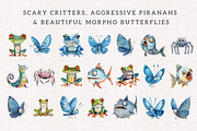 Quirky Rainforest Animals, an Animal Illustration by PaintPixelCo (Thumbnail 9 of 19)