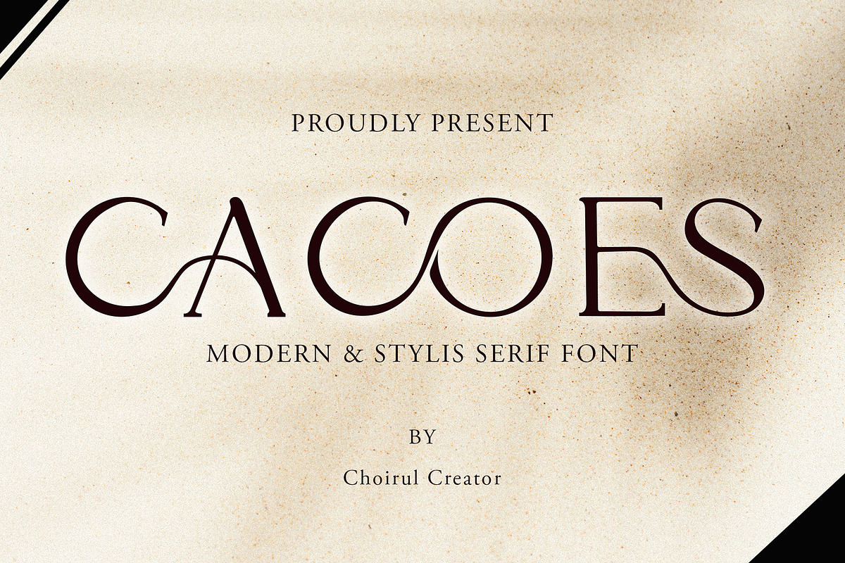 CACOES, a Serif Font by Tsurayya Studio (Photo 1 of 5)