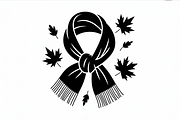 Autumn Girl Silhouette with Scarf, a Graphic by Creativeshirt (Thumbnail 3 of 9)