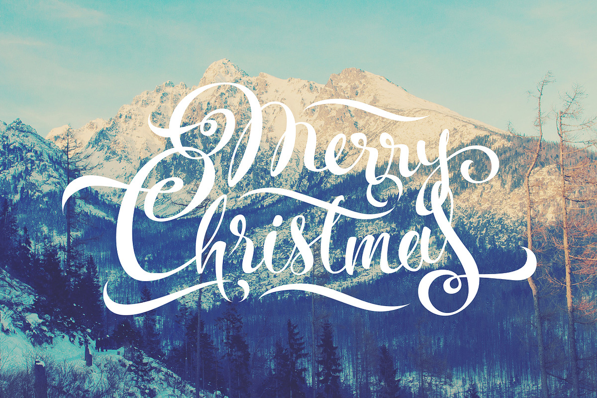 Merry Christmas Calligraphy, a Decorative Illustration by Margo Miller (Photo 4 of 24)