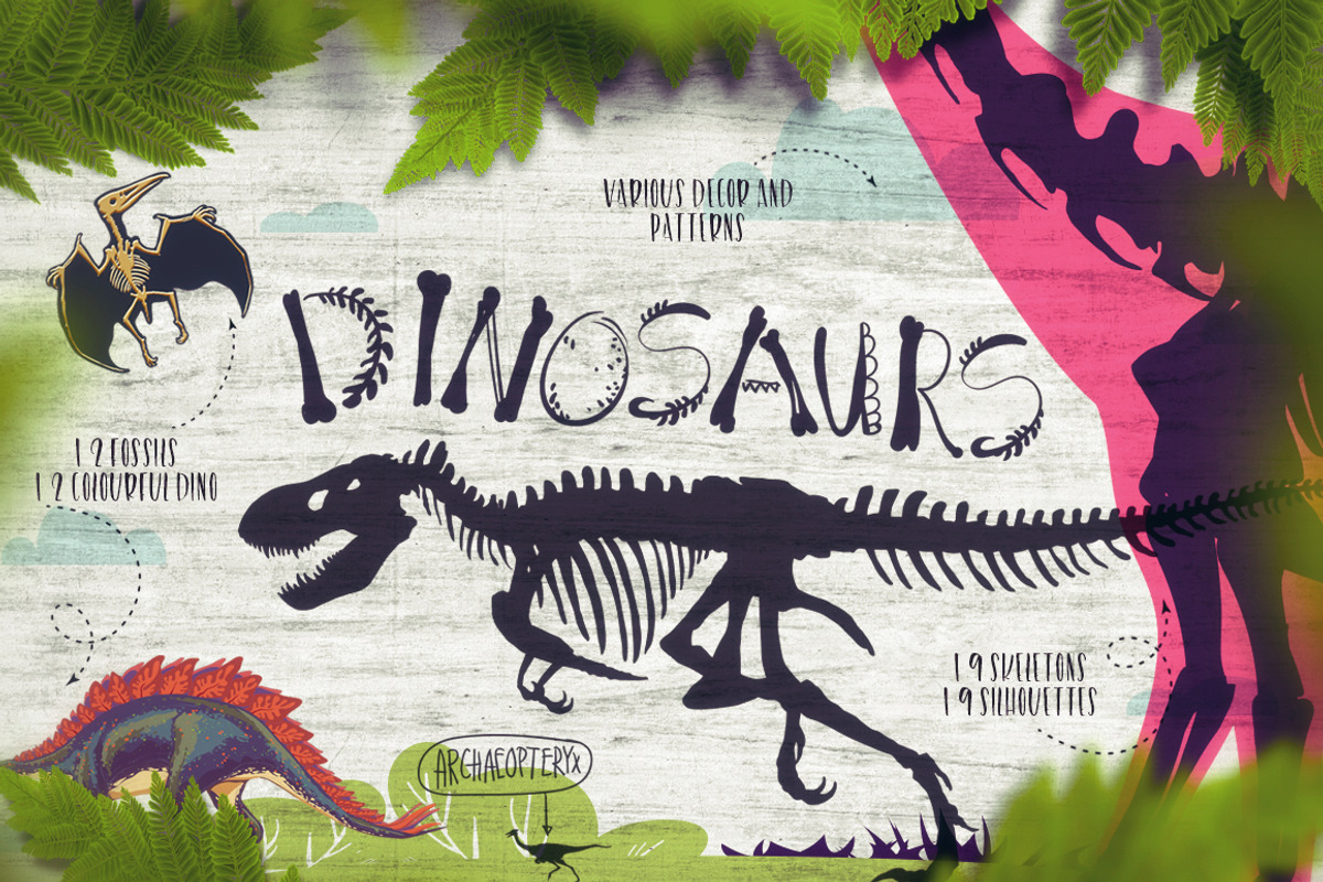 Dino! - From a skeleton to scales., an Animal Illustration by Gluiki (Photo 1 of 4)