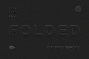 Emboss Craft Paper Text Effect, a Layer Style Add-On by studiogstock (Thumbnail 1 of 2)