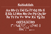 Sableklish - Unique Serif Display, a Serif Font by Mokatype Studio (Thumbnail 5 of 10)