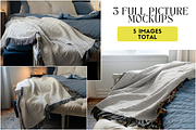 Woven Throw Mockup Bundle - Slumber, a Household Mockup by VisualGrid (Thumbnail 3 of 10)