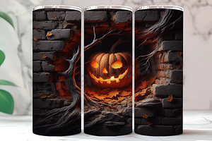 3D Scary Jack O’ Lantern Tumbler, an Arts & Entertainment Photo by LamanAzalea