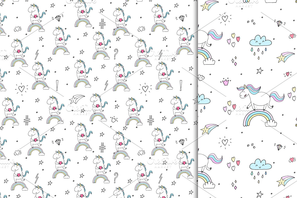 Magic Unicorns collection!, a Background Graphic by Irene_Boiko_ART (Photo 13 of 15)