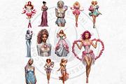 Love Affair Romantic Cliparts, a Person Illustration by ThatsDesignArt (Thumbnail 9 of 17)