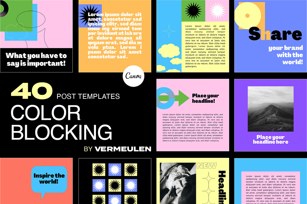 Instagram Social Media CANVA Color
