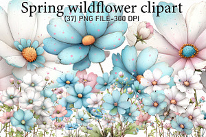 Spring wildflower clipart, an Illustration by Designworld