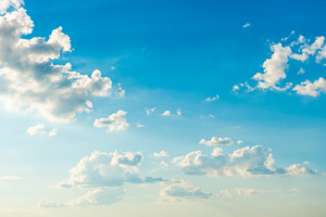 Blue sky and clouds, a Nature Photo by Vapi