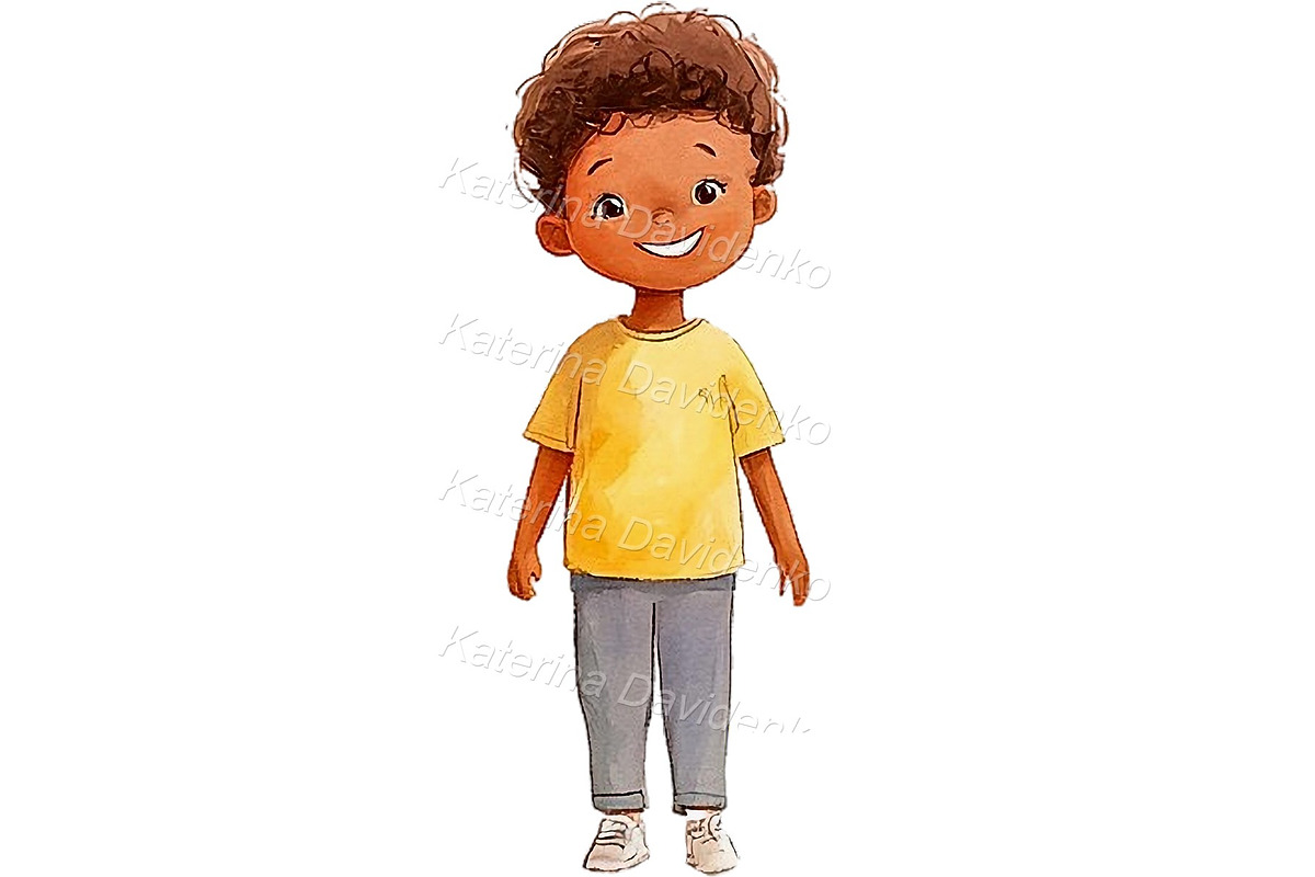 Happy cartoon little kids PNG, a Person Illustration by Bubert Art (Photo 2 of 6)