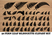 Fern Leaf Silhouette PNG Vector Set, an Object Illustration by Amazin_art (Thumbnail 1 of 4)
