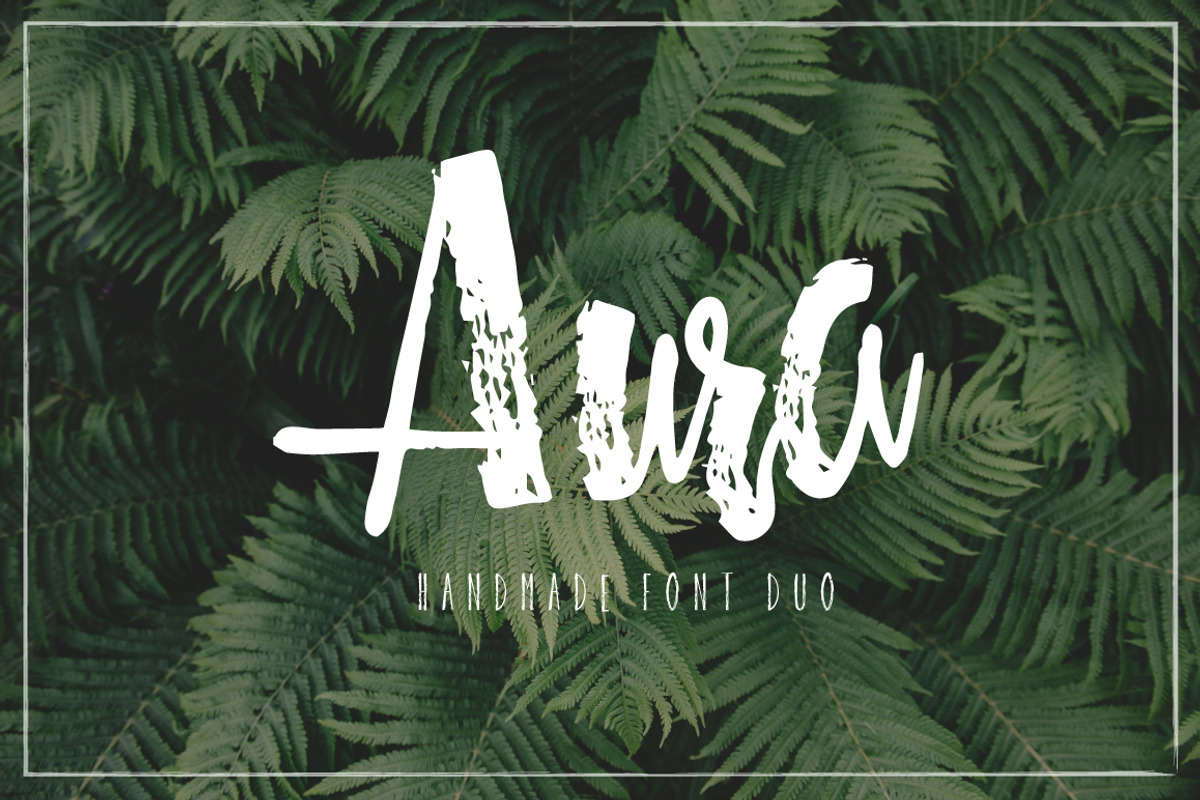 Aura font duo!, a Script Font by Andrea De Oliveira (Photo 1 of 6)