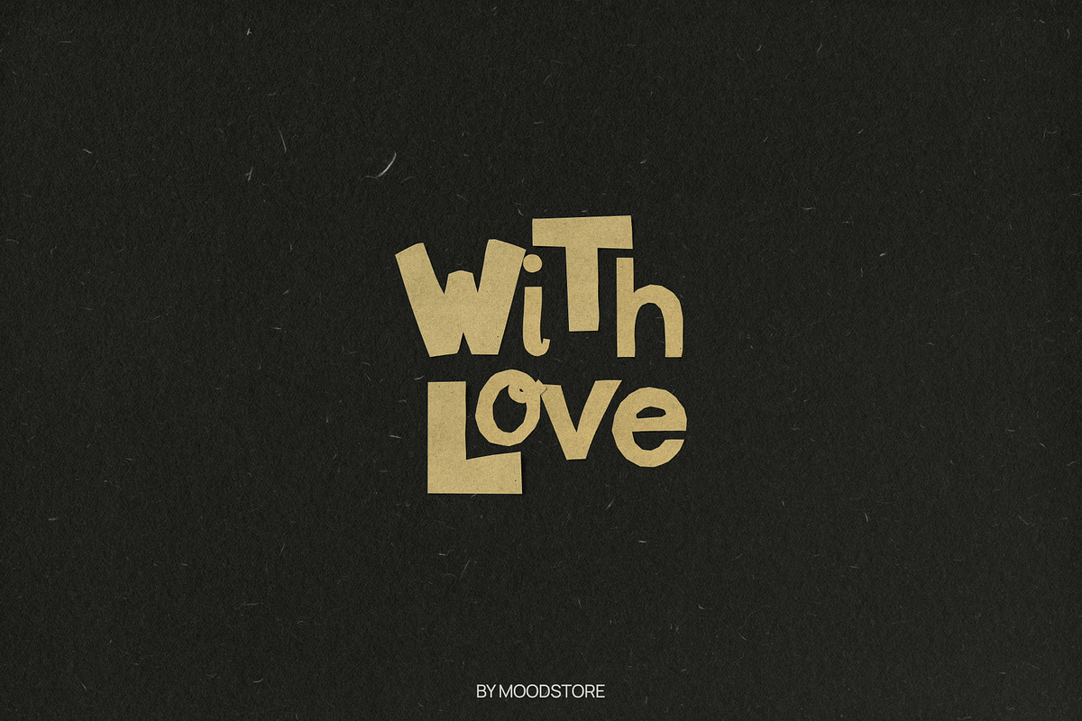 Kraft paper cut-out letters, an Object Graphic by MOODSTORE (Photo 8 of 8)