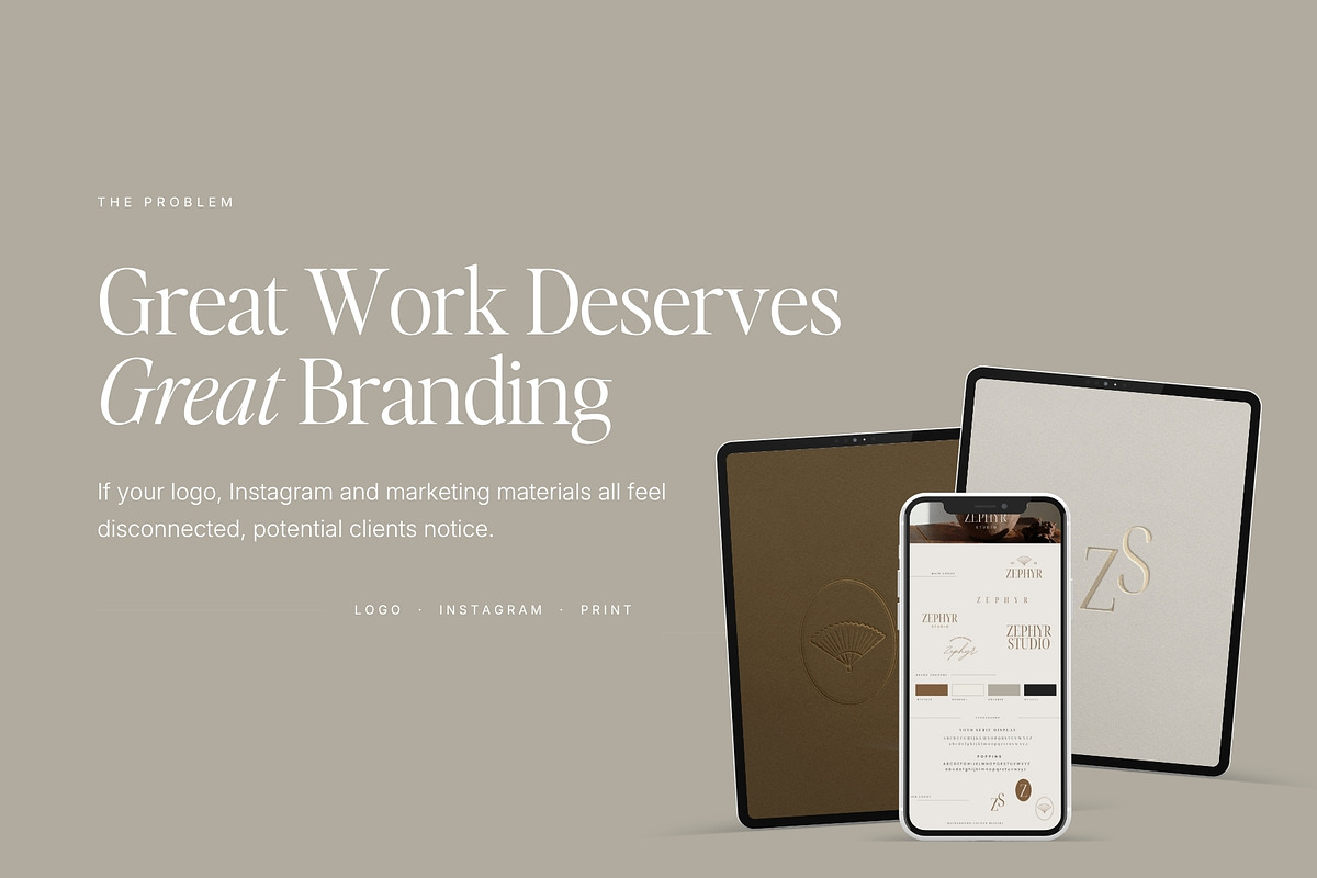 Zephyr Mini Brand Kit | Canva, a Branding & Logo Template by Adam and Grace (Photo 7 of 19)
