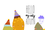 Autumn Landscape With Cute Trees, a Seasonal Illustration by Maria Starus (Thumbnail 1 of 3)